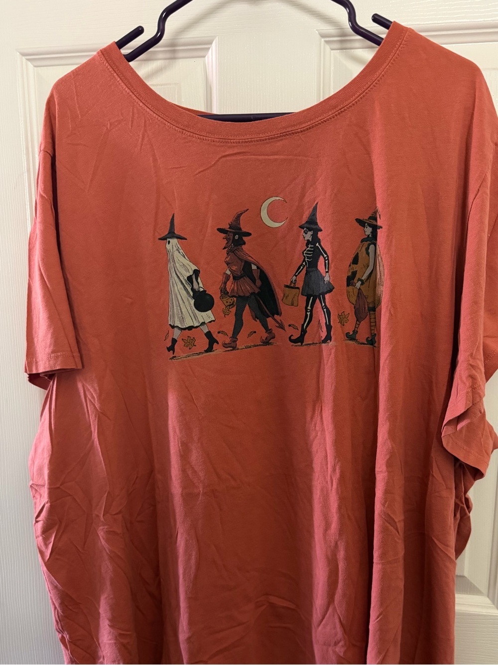 Torrid x HERITAGE Women’s Pumpkin Orange Graphic Witch Walk Tee